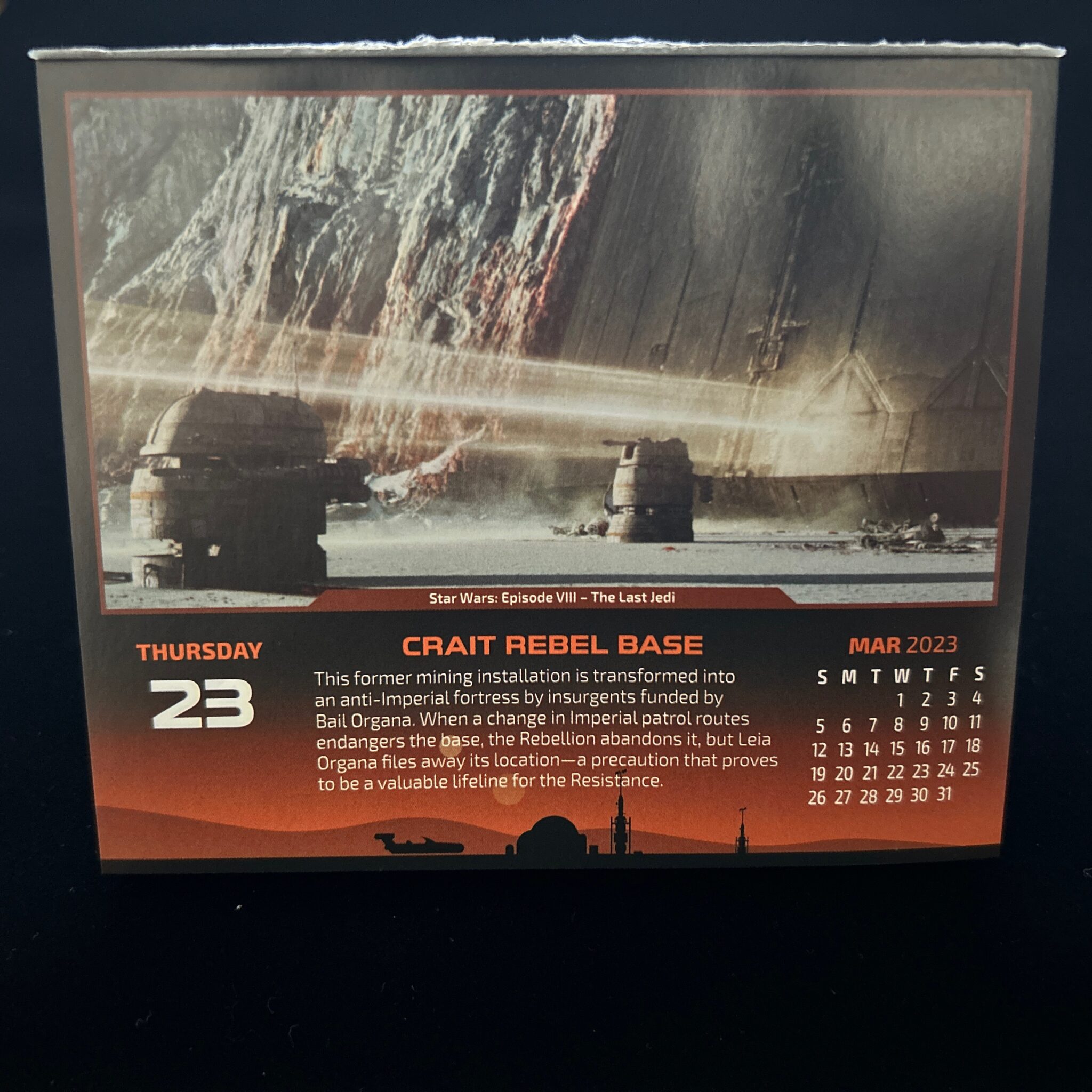 クレイト前哨基地　Calendar 2023-03-23