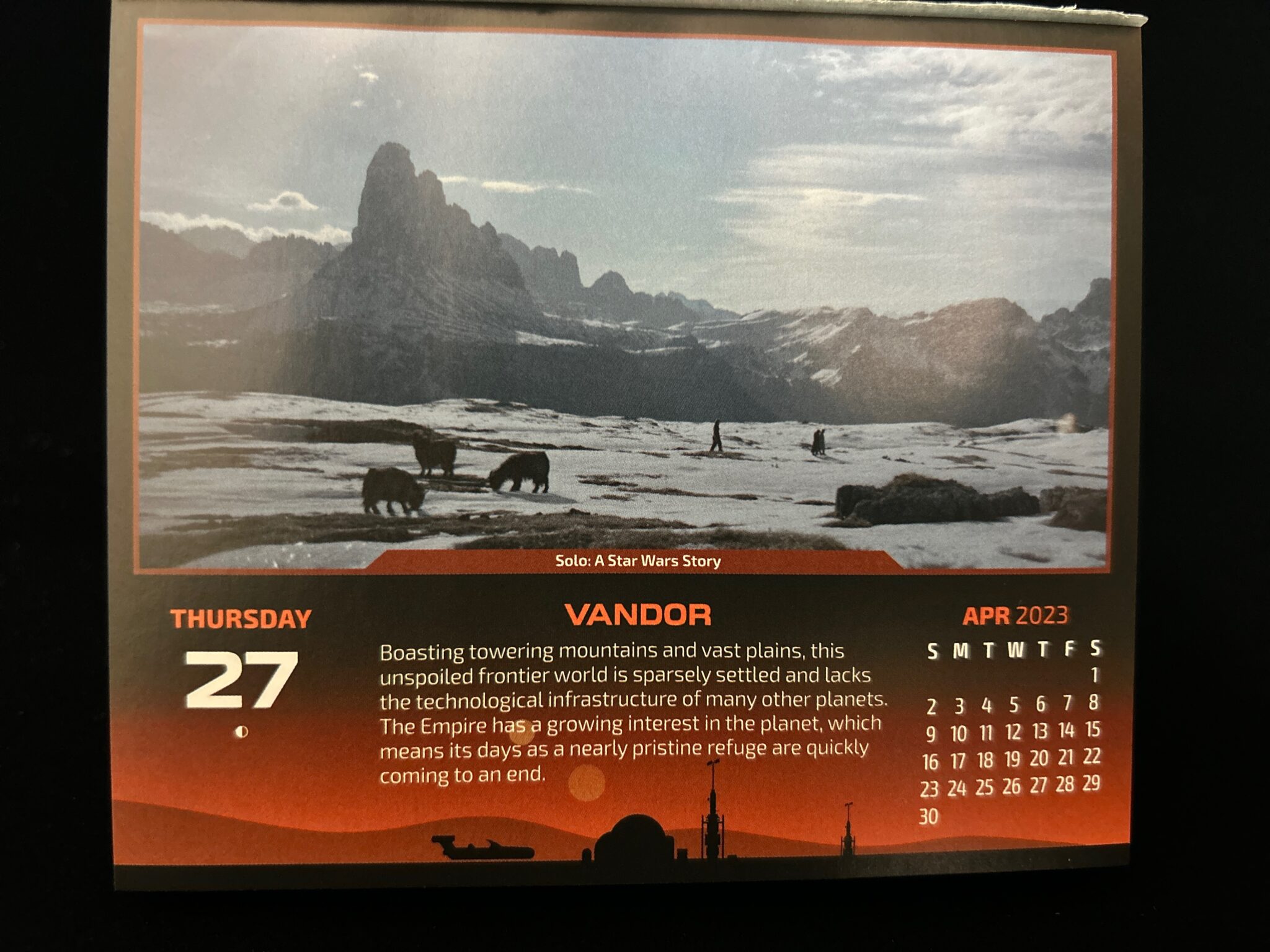 ヴァンドア　Calendar 2023-04-27