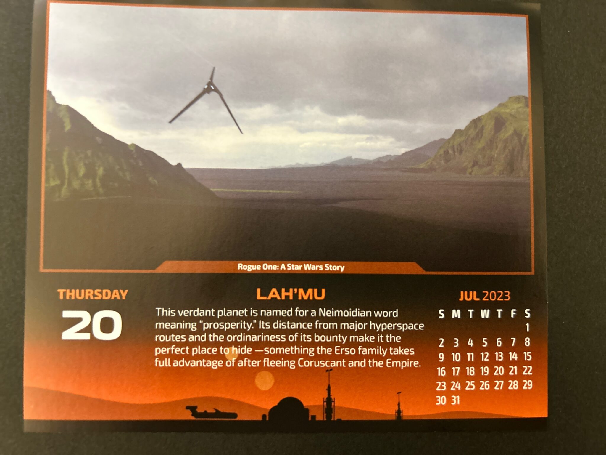 ラムー　Calendar 2023-07-20