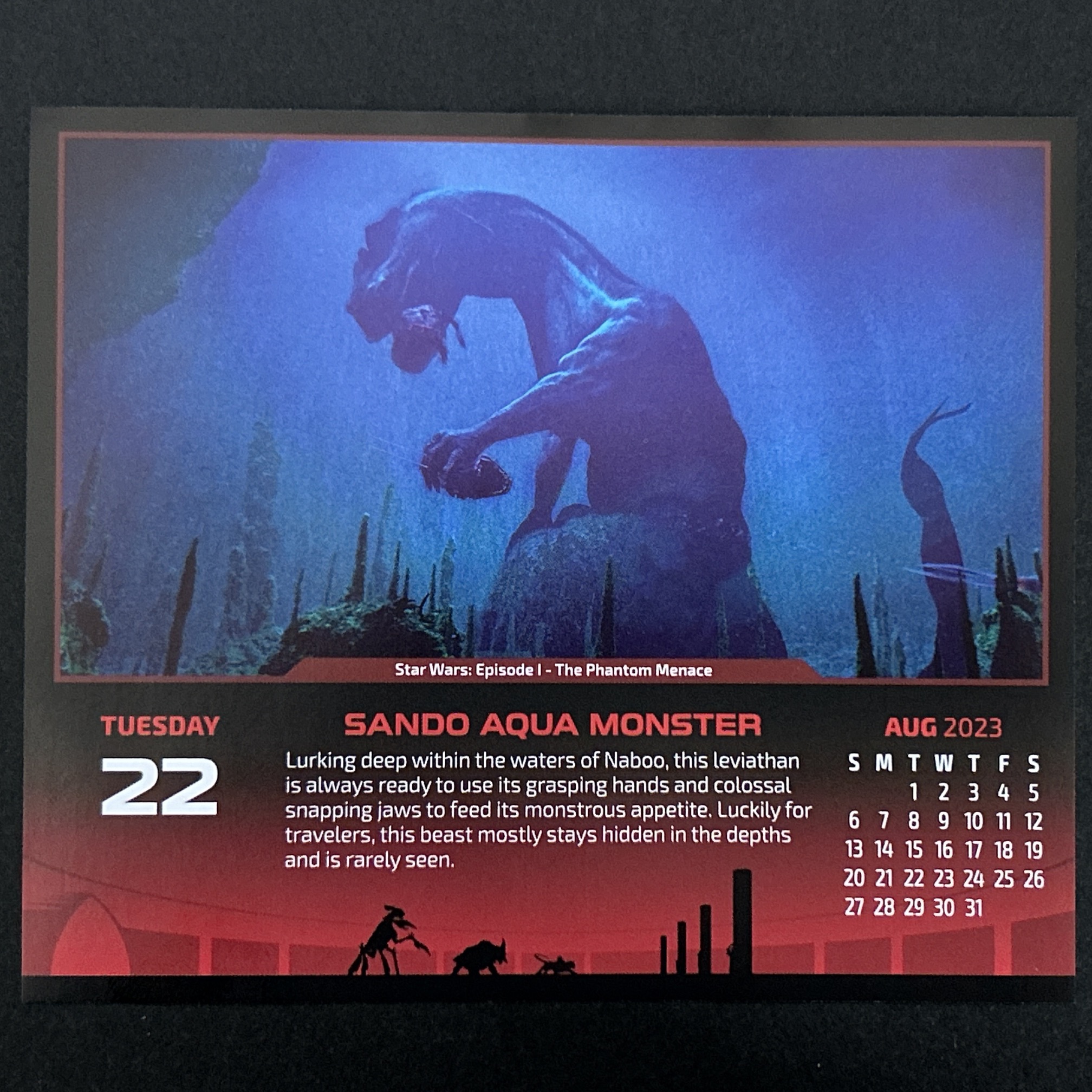 サンド・アクア・モンスター　Calendar 2023-08-22