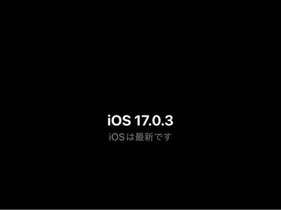 ワタクシのiPhone　iOS17.0.3でようやくマトモに・・・。