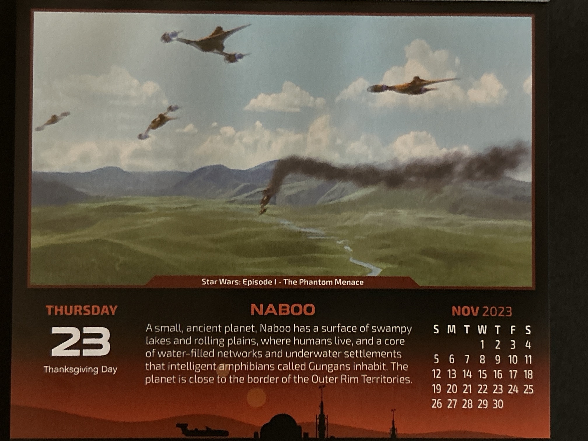 ナブー　Calendar 2023-11-23