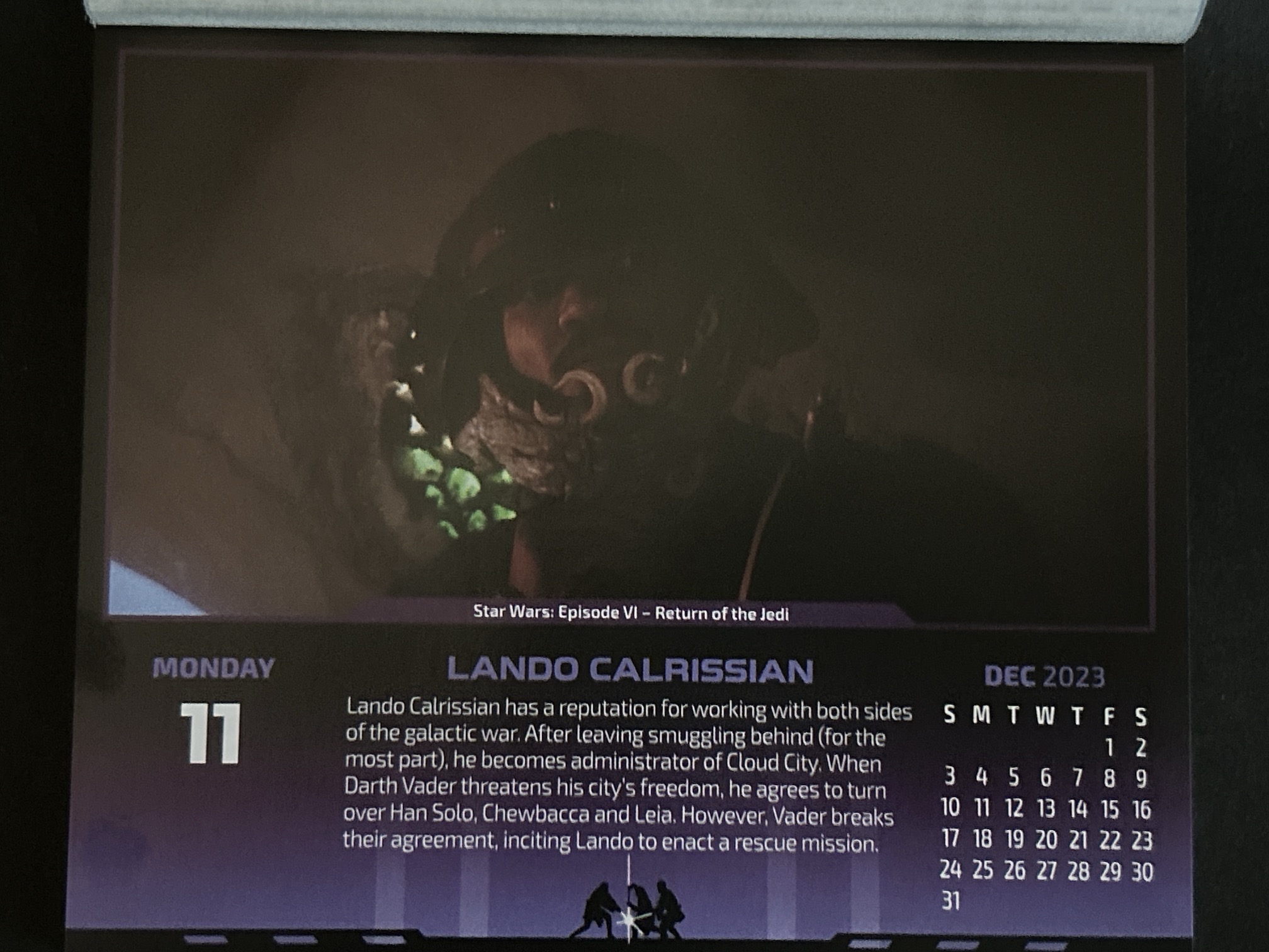 ランド・カルリジアン　Calendar 2023-12-11