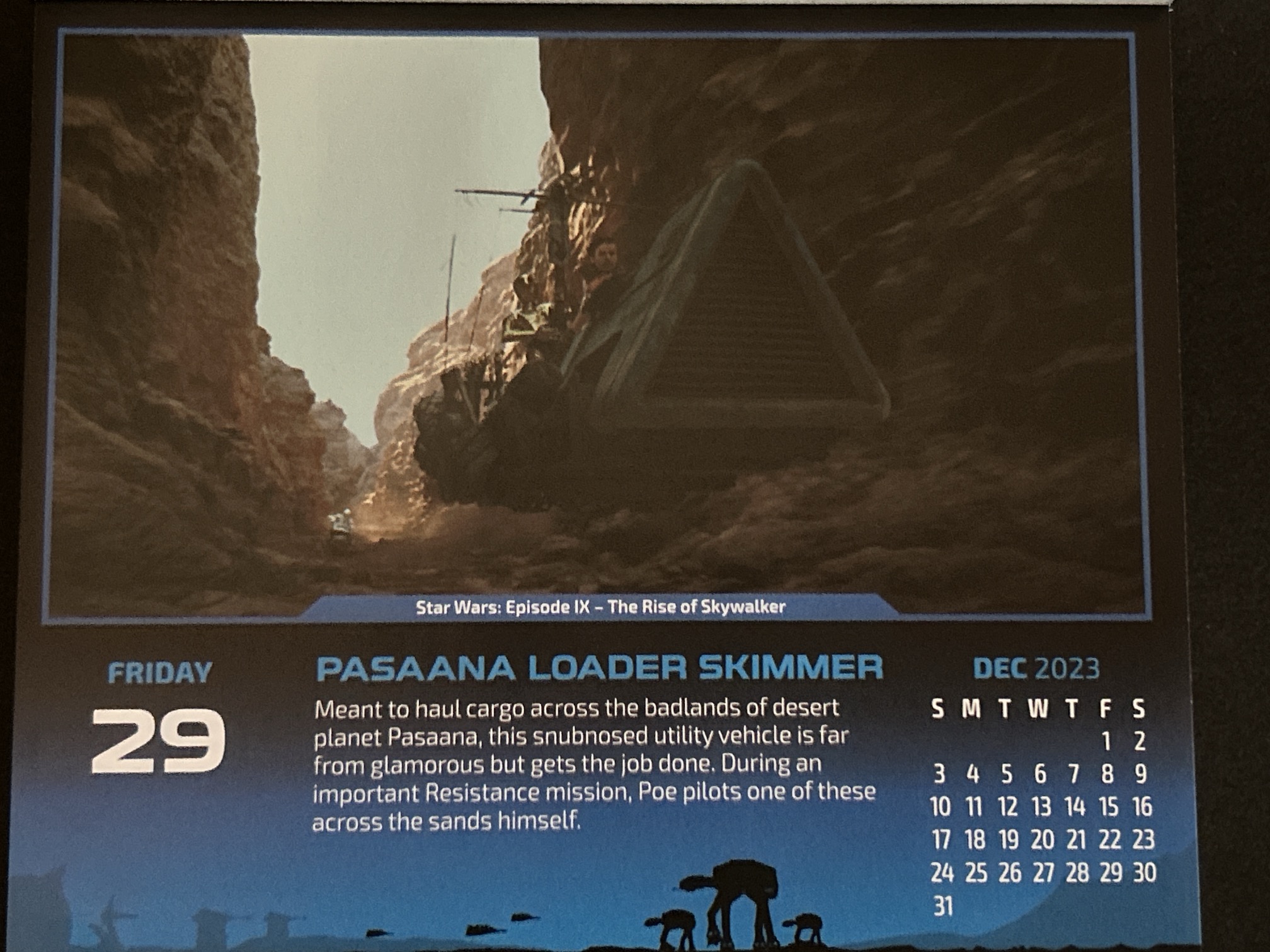パサーナ・ローダー・スキマー　Calendar 2023-12-29